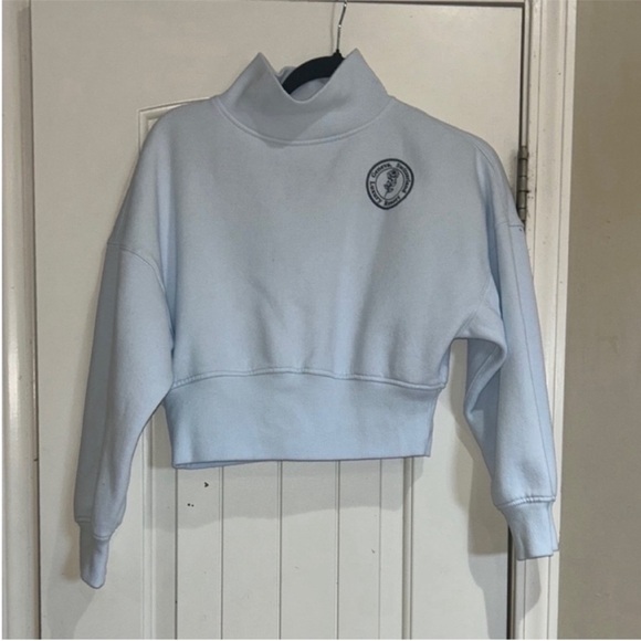wild fable Sweaters - Women's New Ski Light Blue High-Neck Sweatshirt new